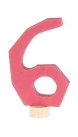 Grimm&#039;s Zahlenstecker 0 bis 9, rosa/pink