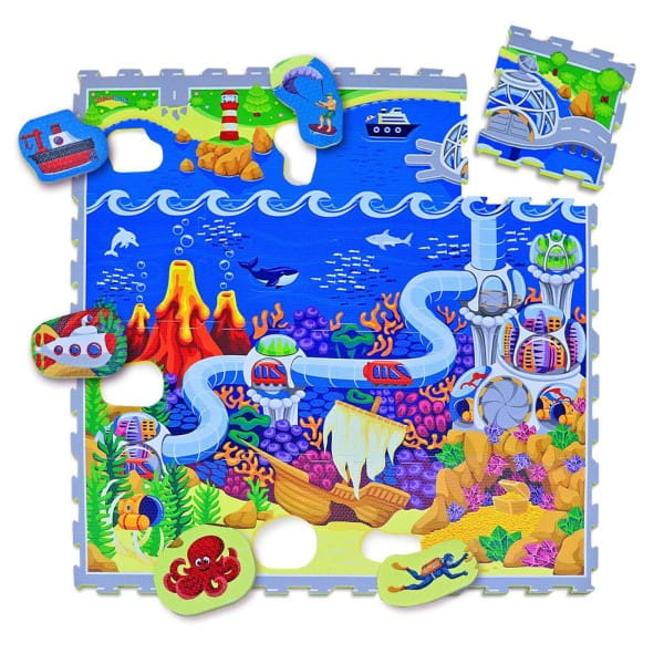 Hakuna Matte Puzzle Play Mat - Ocean (1.2x-1.2m)