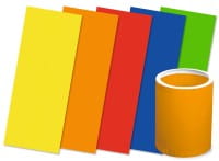 URSUS Packung Laternenzuschnitte 20x50cm UNI in 5 Farben sortiert 25 Blatt