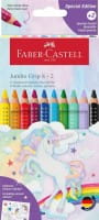 Faber-Castell Buntstift Jumbo Grip Einhorn 8+2 Karton