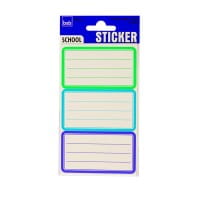 Roth Buchetiketten Multicolor 7,5x4,5cm, 5 x 3 Etiketten