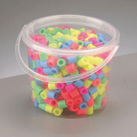 Nabbi® Jumbo Beads Bügelperlen im Eimer, Ø 10mm, 550 Stk., Pastell Mix Nabbi® Jumbo Beads Bügelperlen im Eimer, Ø 10mm, 550 Stk., Pastell Mix