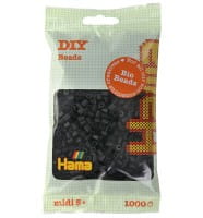 Hama Bio Beutel mit 1000 Midi-Bügelperlen schwarz