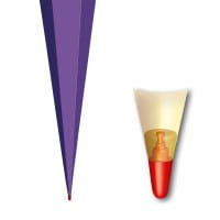 Roth XXL-Basteltüte lila, 100 cm, eckig, Rot(h)-Spitze, Tüllverschluss