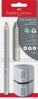 Faber-Castell Bleistift Jumbo Grip Set silber