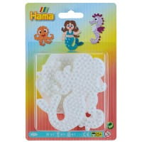 Hama Blister mit 3 Midiplatten, Sechseck, Seepferdchen, Meerjungfrau