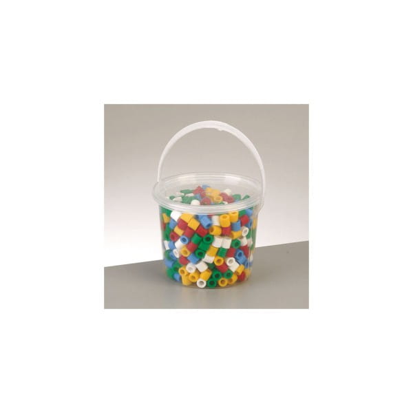 Nabbi® Jumbo Beads -Bügelperlen im Eimer, Ø 10mm 550 Stk.,Standard Mix