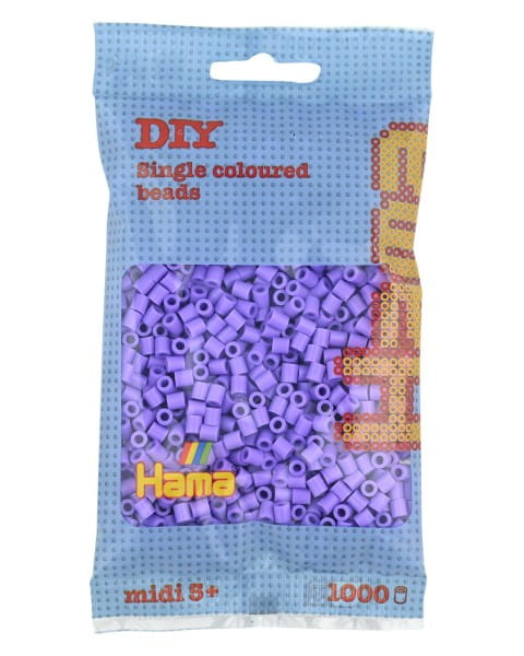 Hama Beutel mit 1000 Midi-Bügelperlen pastell