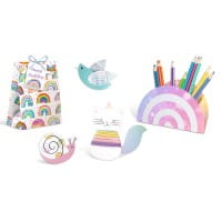 URSUS Papier Bastelset Cute rainbow