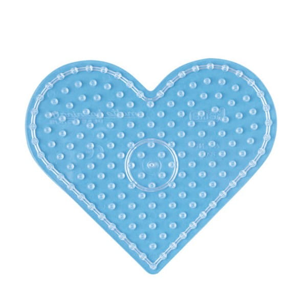 Hama Stiftplatte Herz transparent für Maxi-Bügelperlen