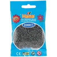 Hama Beutel mit 2000 Mini-Bügelperlen dunkelgrau